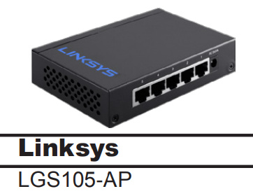 Gigabit Switching Hub LINKSYS (LGS105-AP) 5 Port (5")