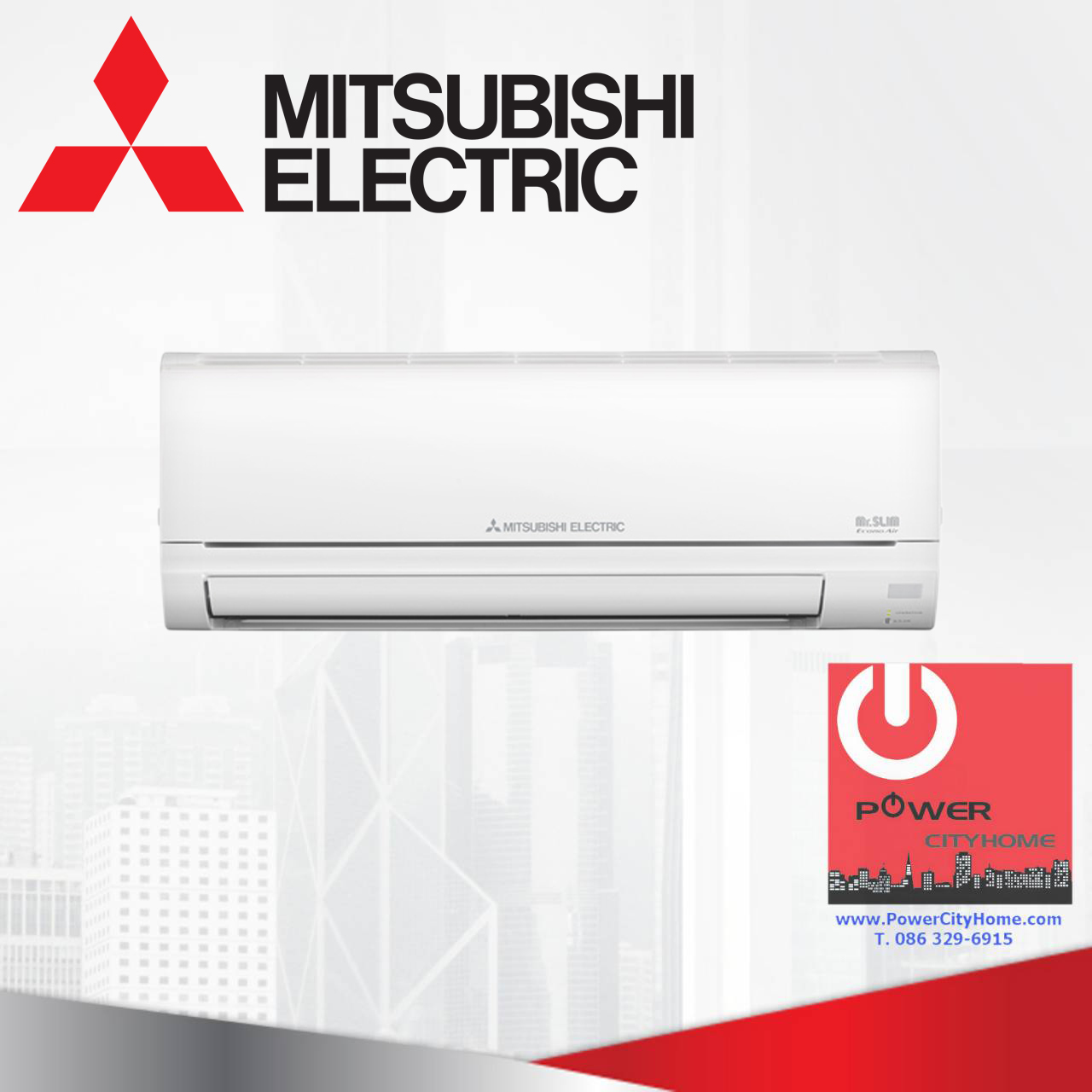 แอร์ Mitsubishi 12430 BTU Econo Air รุ่น MS-GL13VF