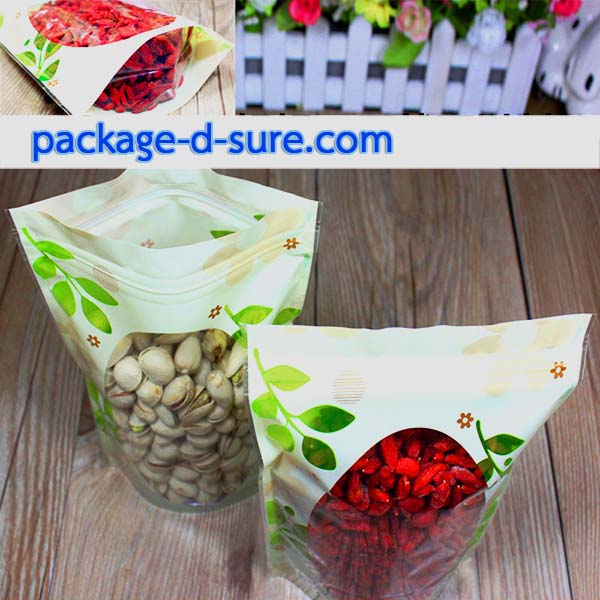 โปรโมชั่น//ถุงซิปตั้งเหลืองดอกไม้ 16x24+4 แพ็ค 45 ใบ / ใบละ 3.45