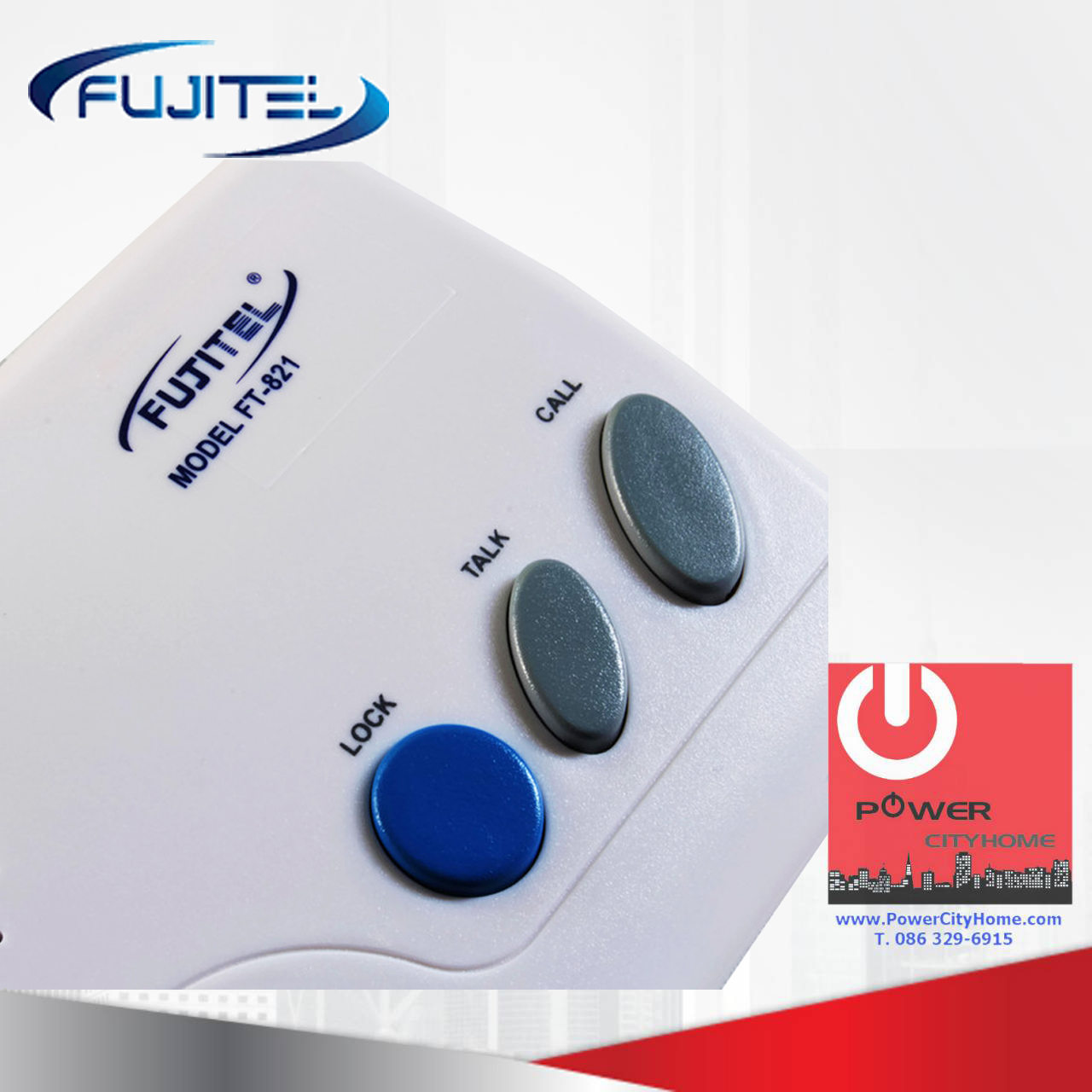 Intercom Fujitel แบบไม่ต้องเดินสาย รุ่น FT-821