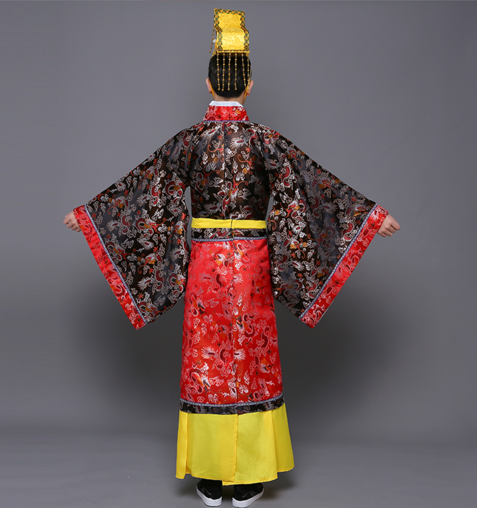 ชุดจักรพรรดิฮั่น สีดำ รหัส KK 107 สินค้าพร้อมส่ง