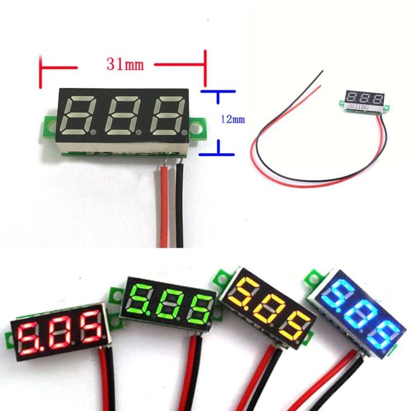 Volt Meter แบบจิ๋ว DC (4V-30V)