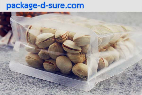 ถุงซิปตั้ง หน้าหลังใสกึ่งขุ่น ฐานกว้าง 12x22+6 แพ็ค 45 ใบ / ตกใบละ 6.00