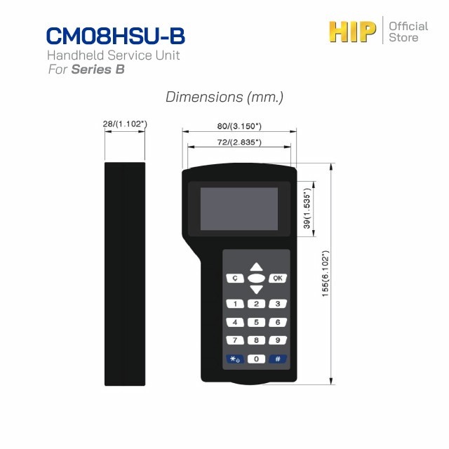HIP Handheld Service Unit CM08HSU-B รหัสสินค้า : CM08HSU-B