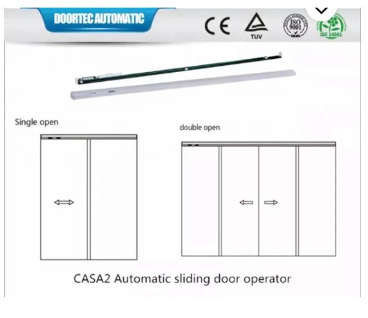 ประตูอัตโนมัติราคาพร้อมติดตั้ง Auto Door ประตูออโต้ ชุดรางเลื่อน บานเลื่อนอัตโนมัติ Single door - CASA2