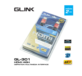 GLINK HDMI,LAN, POWER CABLE/GL301 (2M)- 4K