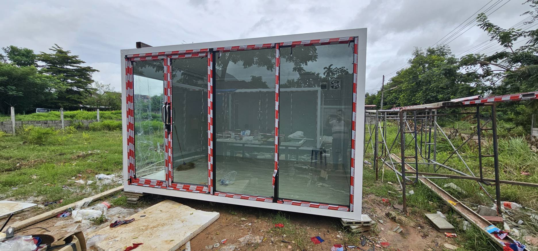 House Knockdonw UN-F04 3 เมตร *4 เมตร ** รับประกันสินค้า 1 ปี ส่งโดยรถเฮี๊ยบ ค่าจัดส่ง 18000