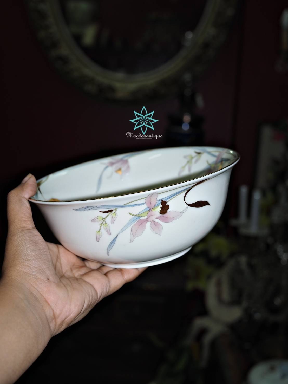 HOYA Orchid ชุดจานขนม 6 ชิ้น