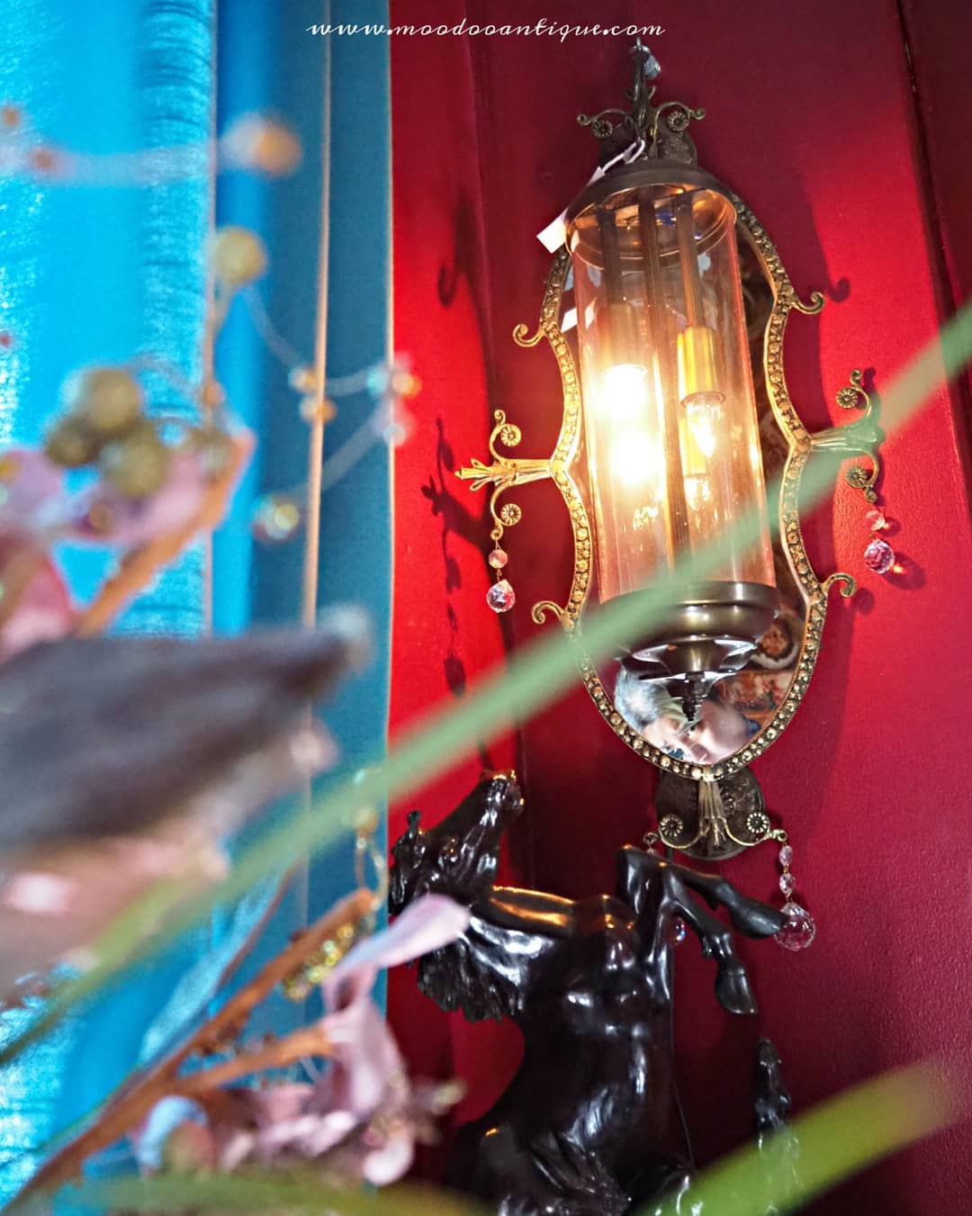 โคมไฟผนังคู่ร้อยคริสตัลอียิปต์