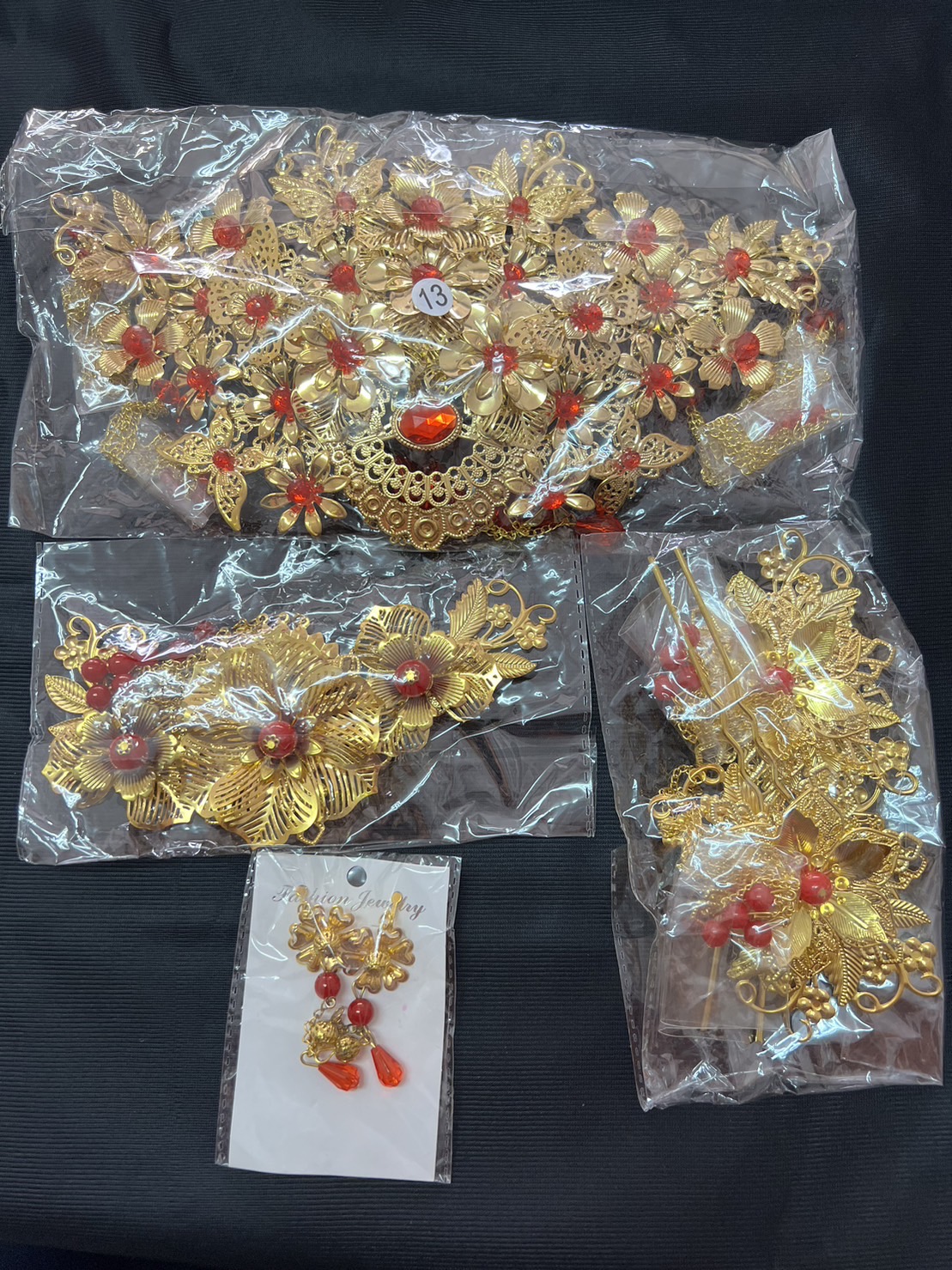 เครื่องประดับผม เจ้าสาวแบบ set รหัส cns 3