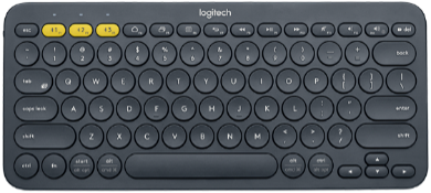 WIRELESS KEYBOARD (คีย์บอร์ดไร้สาย) K380-KB+STICKER(BLACK)