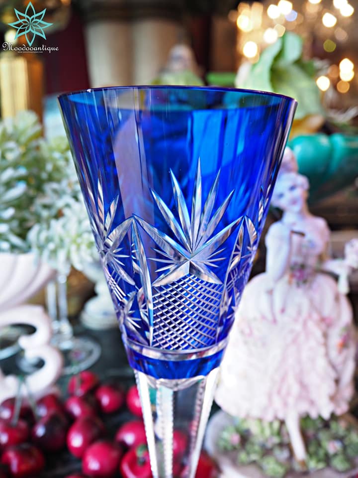 Bohemia Crystal) สีน้ำเงิน