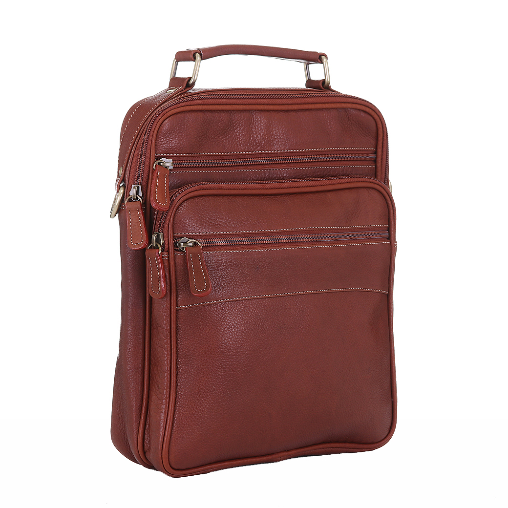 กระเป๋าหนังแท้ ทำจากหนังวัว หิ้วได้ สะพายได้ สำหรับผู้ชาย รุ่น Master สีแทน แบรนด์ Moonlight แท้พร้อมถุงกันฝุ่น ประกัน 1 ปี