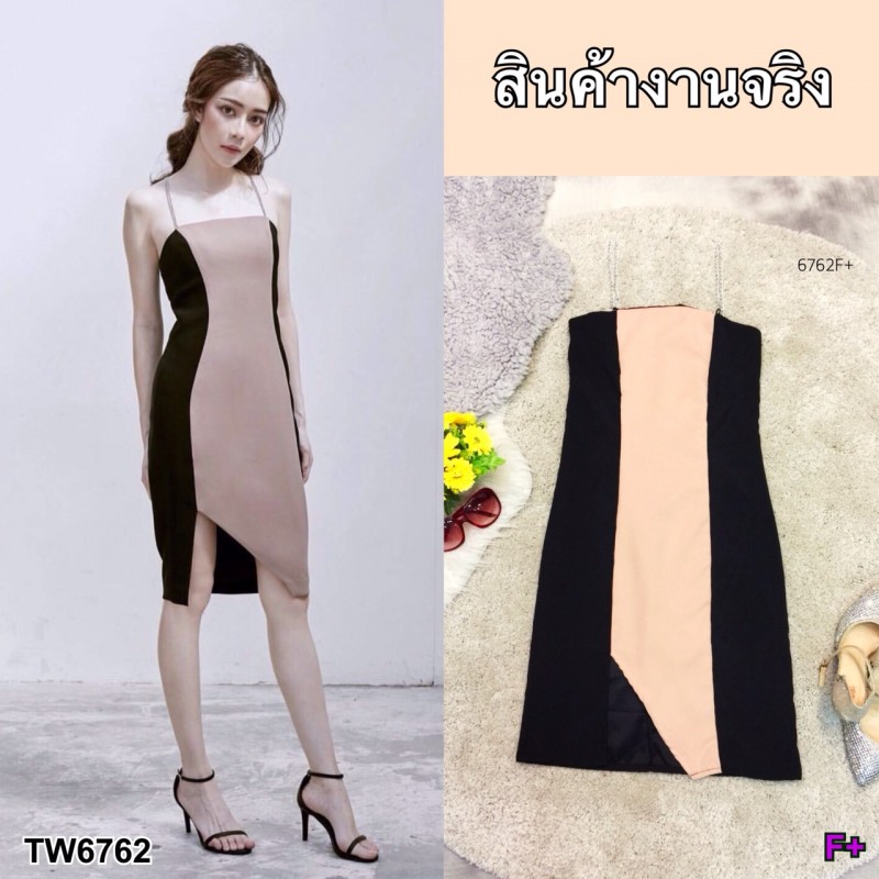 TW6762-เดรสสั้น สายโซ่