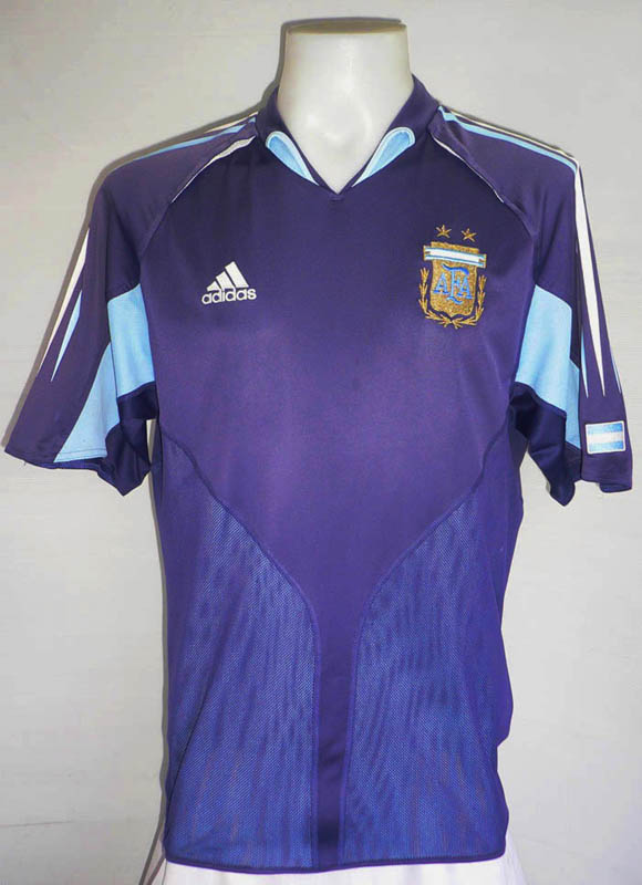 เสื้อฟุตบอล ADIDAS ARGENTINA olympic games 2004 AWAY ไซส์ XL รอบอก 46 นิ้ว