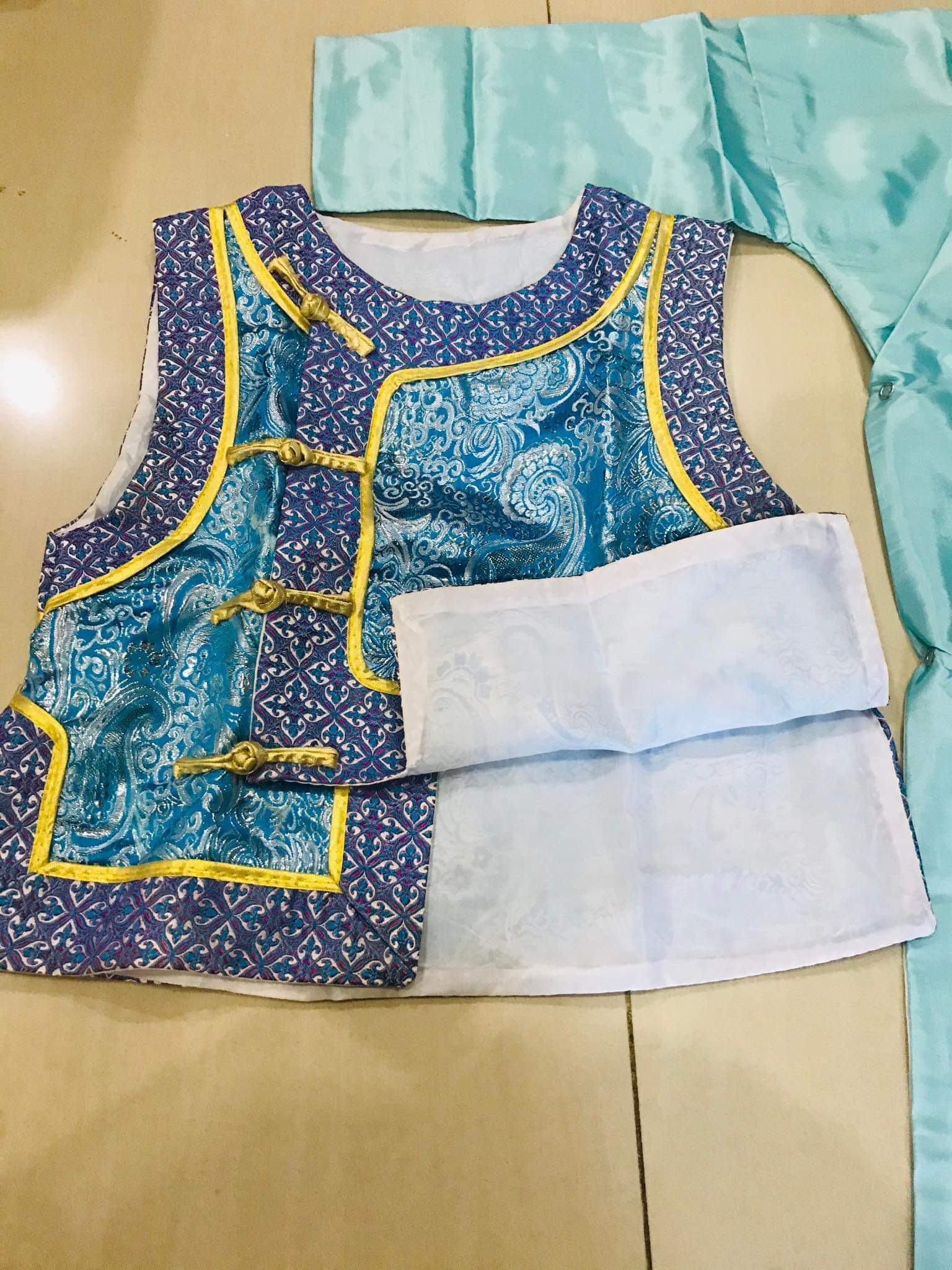 ชุดองค์ชายน้อย สีฟ้า รหัส PR 103 สินค้าพร้อมส่ง