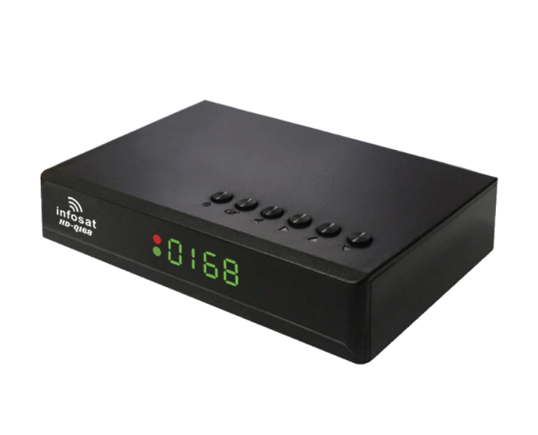 INFOSAT HD-Q168 WIFI (รองรับM3U) Hybrid 2 ระบบ อินเตอร์เน็ต จานดาวทียม + เสาไวไฟ