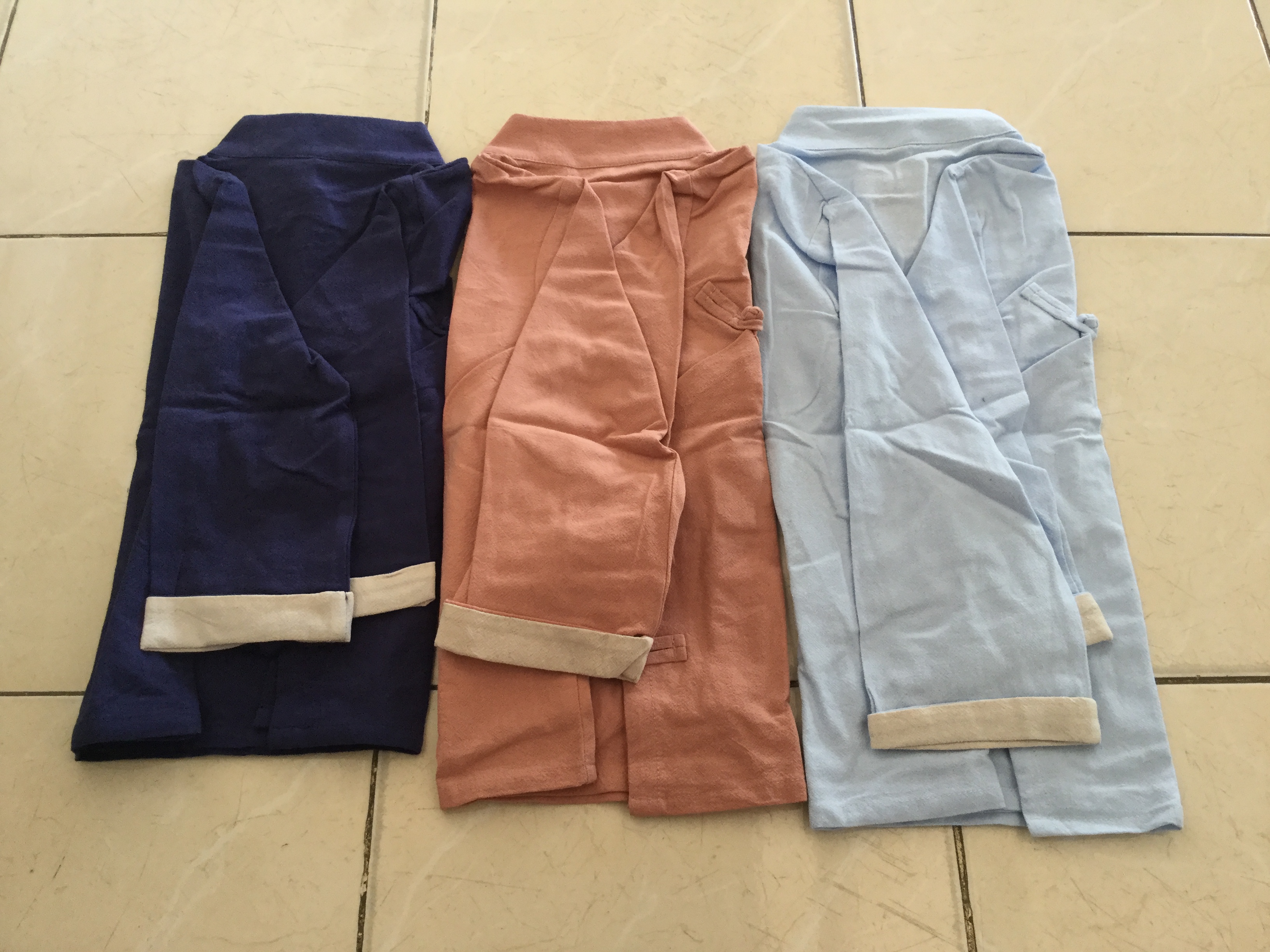 ชุดจีนเด็กชาย สีฟ้า ผ้าฝ้าย รหัส BBB65 สินค้าพร้อมส่ง