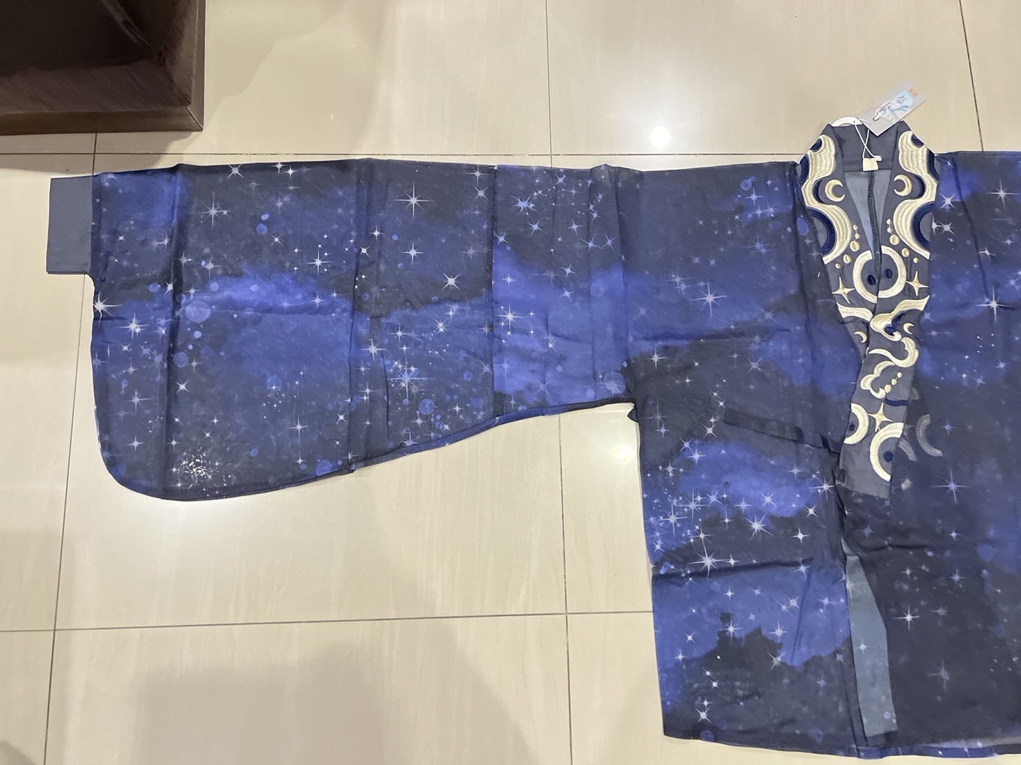 Set กระโปรงหม่าเมี่ยนสั้น+เสื้อคลุมสีน้ำเงิน รหัส S03