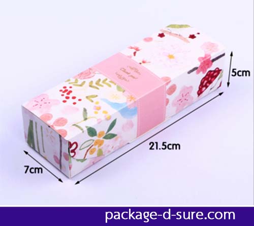 โปรโมชั่น//กล่องทรงยาว เปิดบน 7x21x5 ภาพวาดดอกไม้รวม2