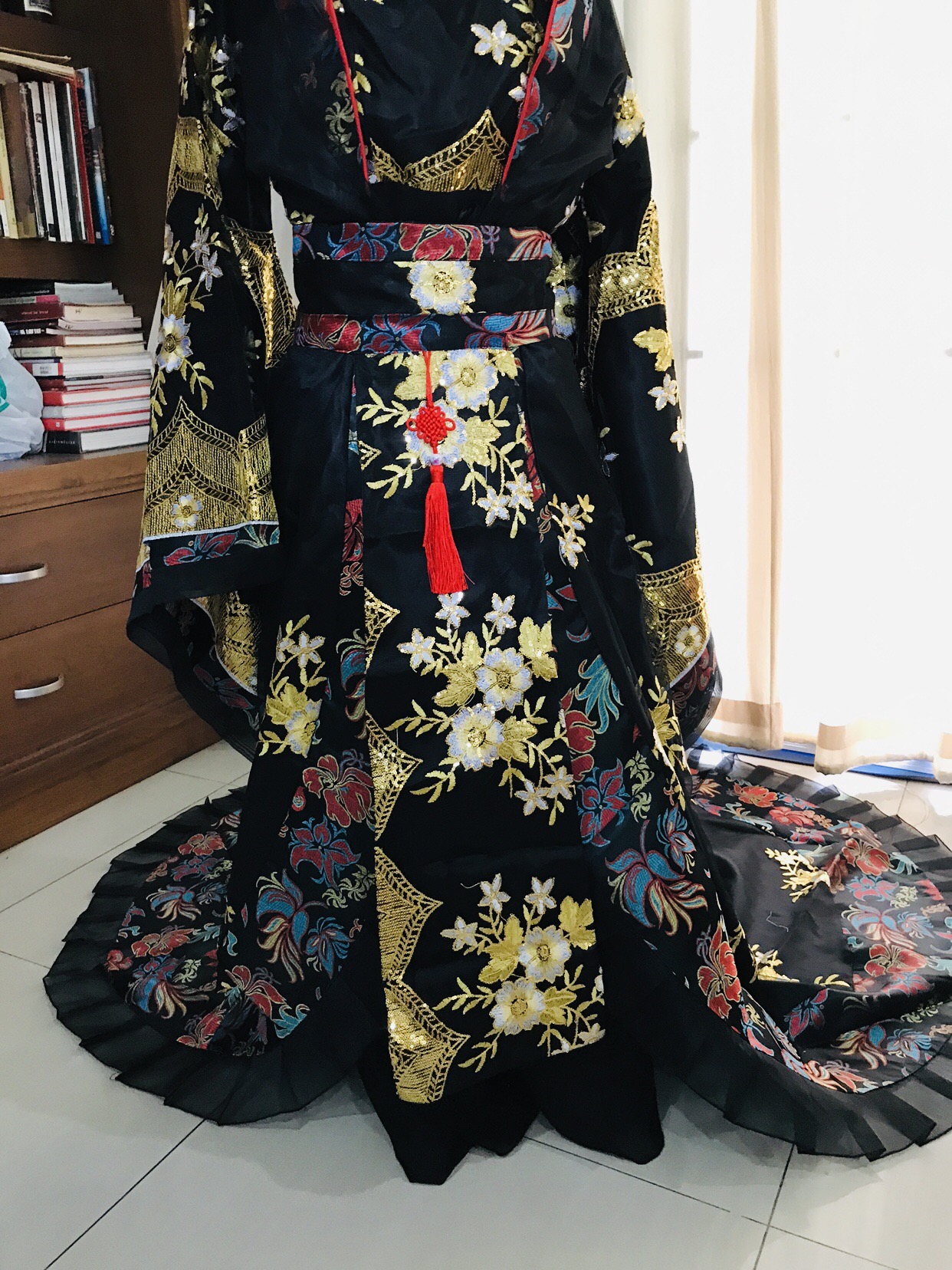 ชุดราชินีถัง สีดำ รหัส RPN 274 สินค้าพร้อมส่ง