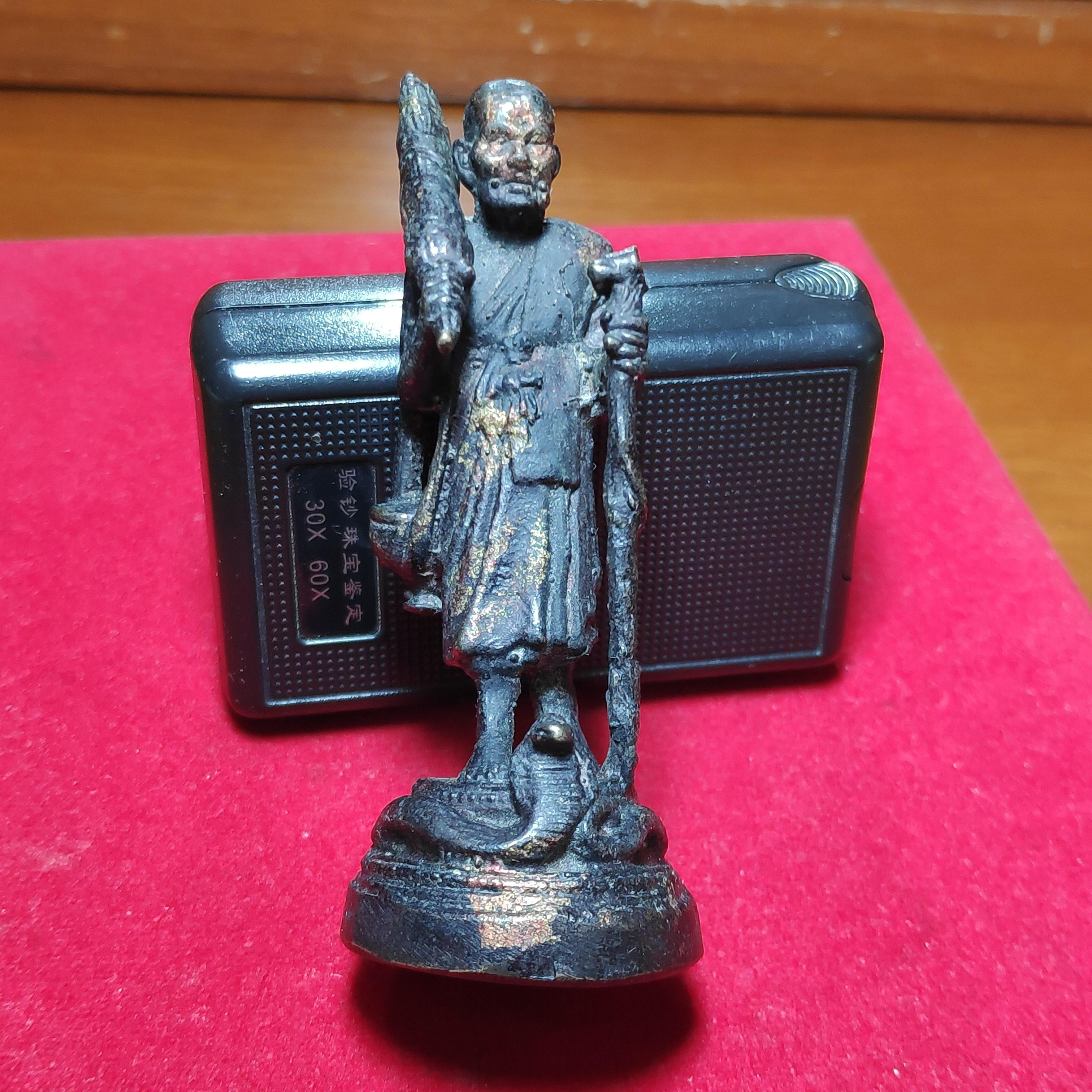 รูปหล่อหลวงปู่ทวดวัดพะโค๊ะพิมพ์สิวลีปี2506สูง8เซ็นต์