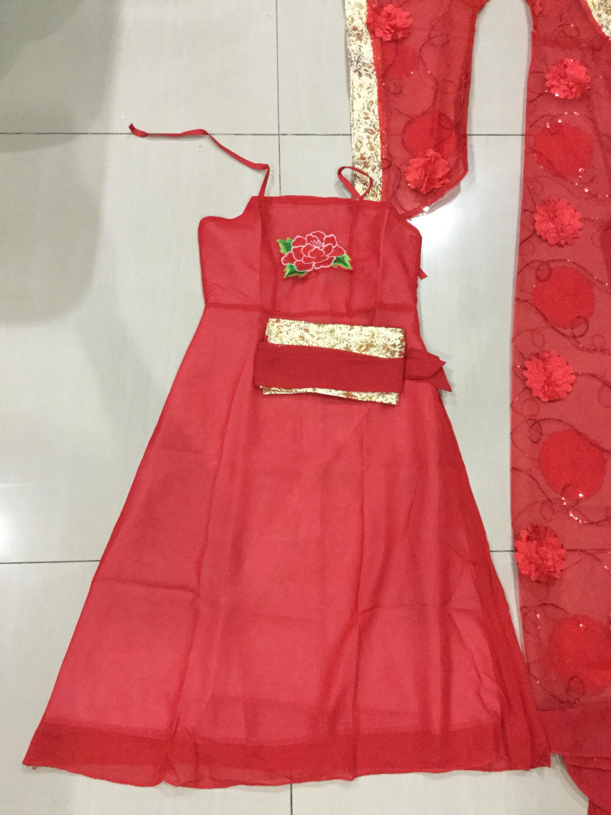 ชุดองค์หญิงฮั่น สีแดง. รหัส SUV 95 สินค้าพร้อมส่ง