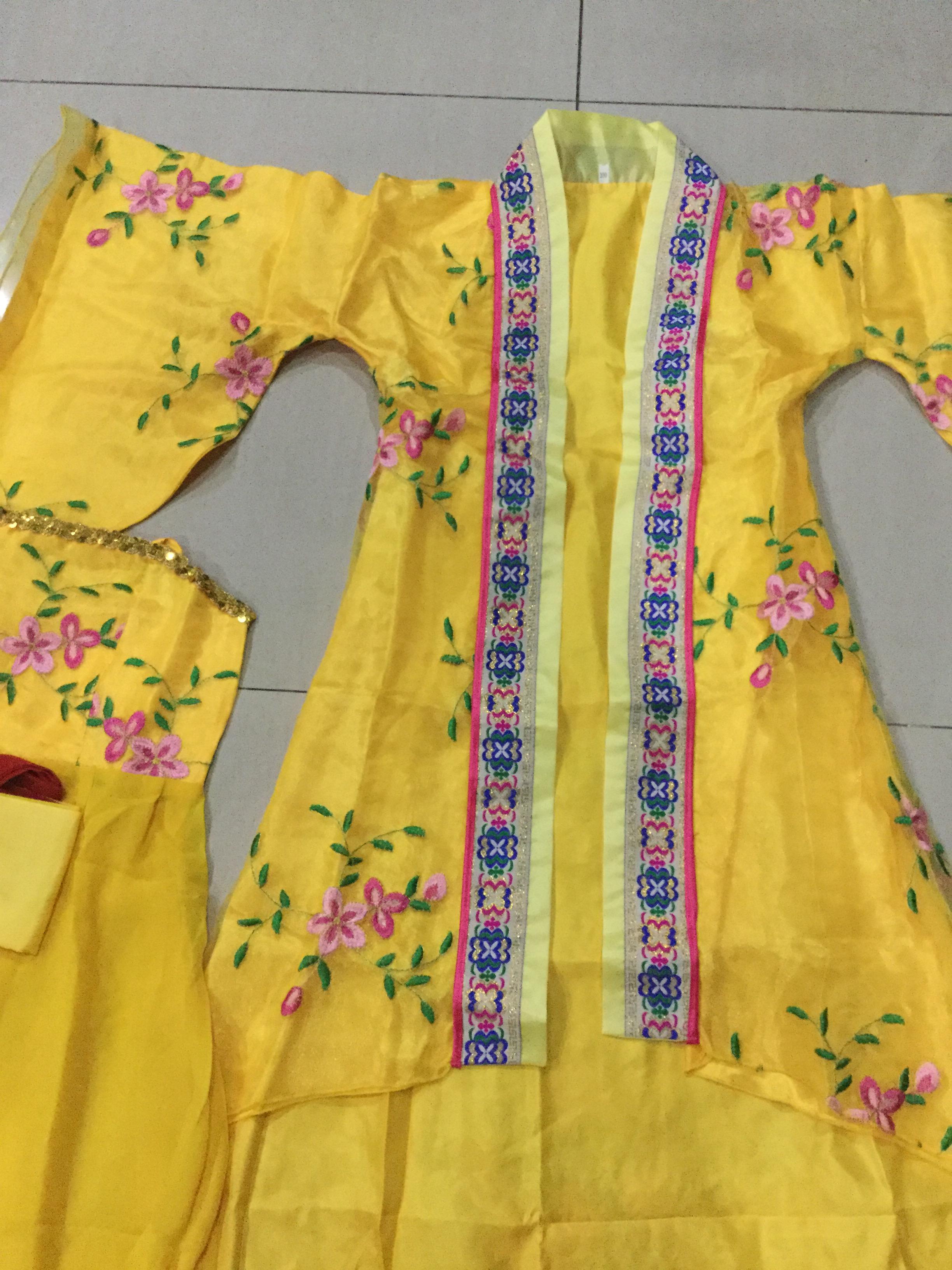 ชุดเจ้าหญิง สีเหลือง รหัส PIN 135สินค้าพร้อมส่ง