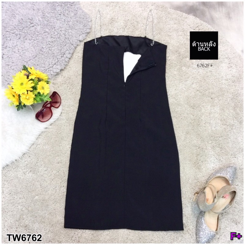 TW6762-เดรสสั้น สายโซ่