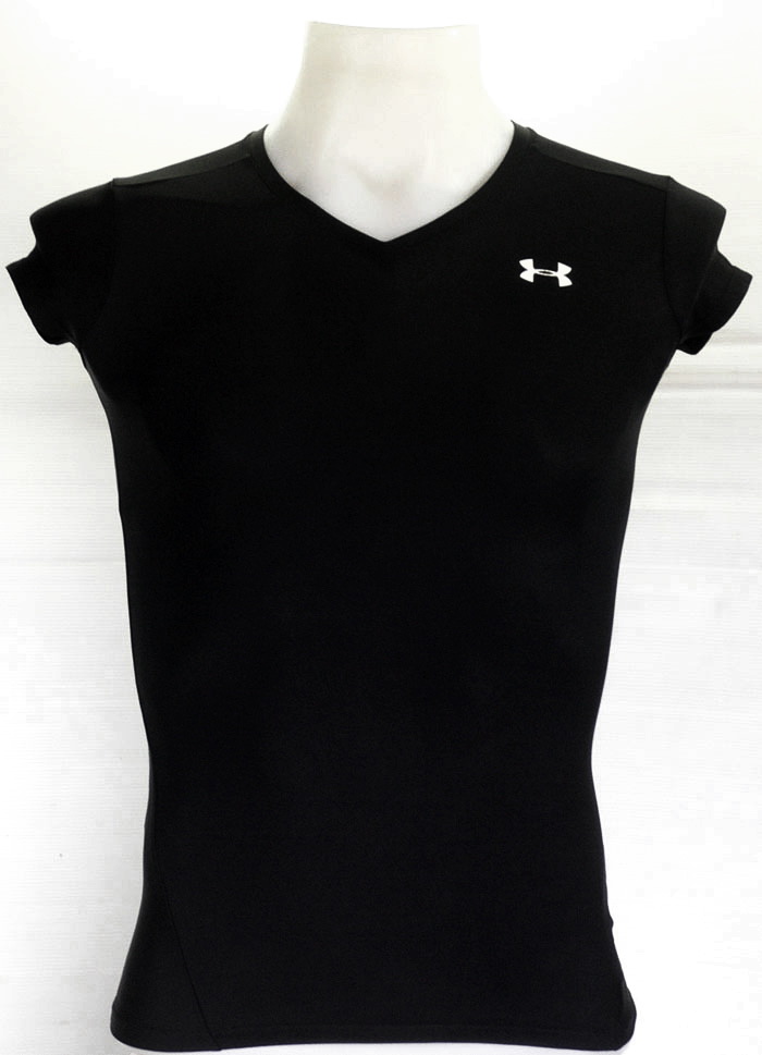 เสื้อรัดกล้ามเนื้อ UNDER ARMOUR แขนสั้น คอวี ไซส์ S
