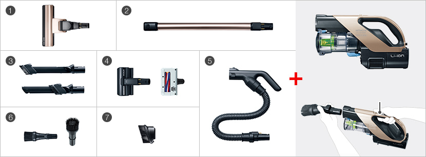 เครื่องดูดฝุ่น ชนิดไร้สาย ฮิตาชิ 21.6 โวลต์ 0.2 ลิตร รุ่น PV-XFH900 Made in Japan