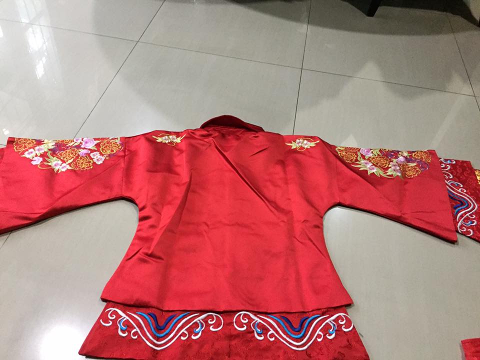 ชุดกี่เพ้าเจ้าสาว MN 164 พร้อมส่ง