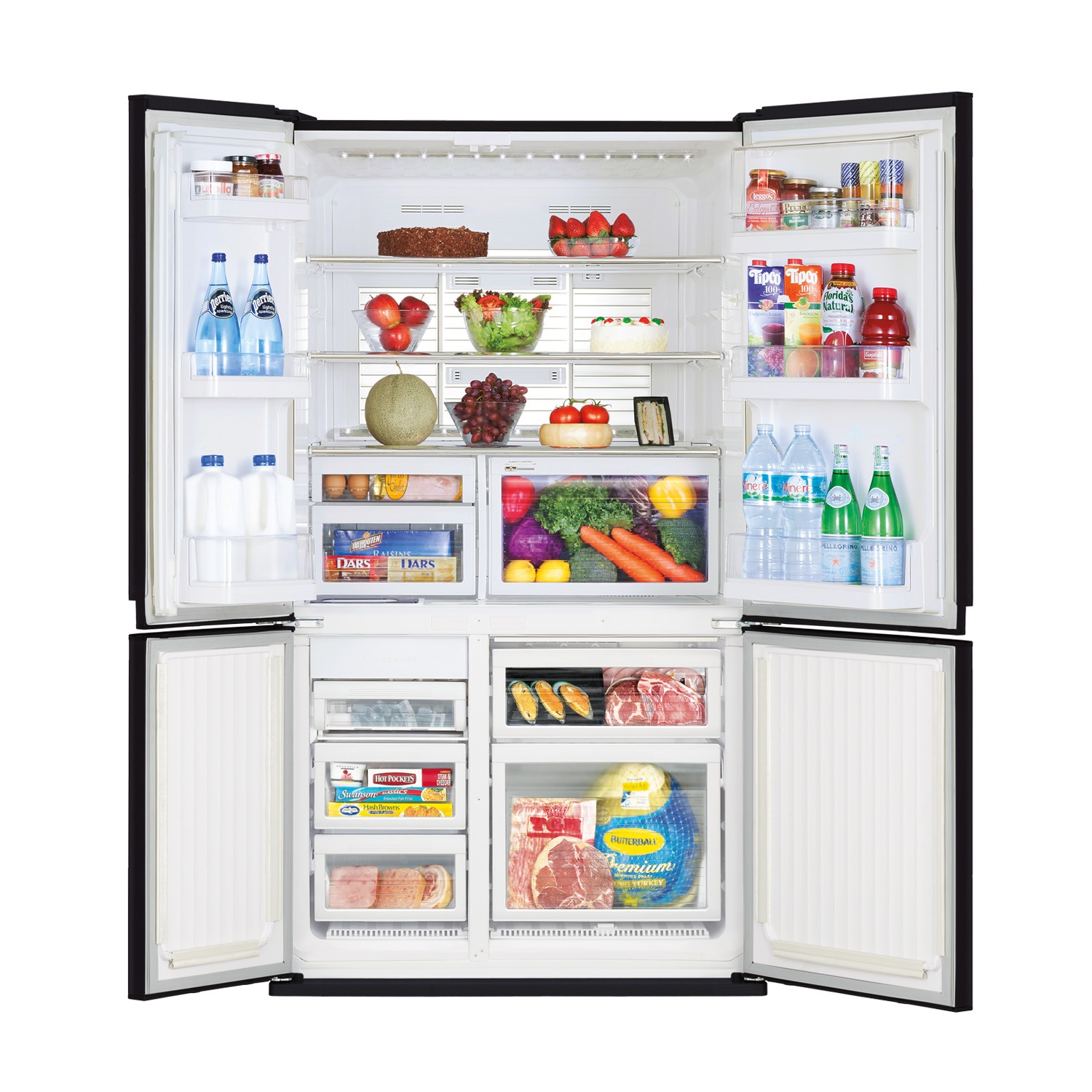 ตู้เย็น Mitsubishi 4 ประตู L4 GRANDE รุ่น MR-LA65EY ความจุ 580 / 20.5 (ลิตร/คิว)