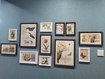 ชุดกรอบรูปติดผนัง Spring Brown&White12 กรอบรูปไม้สีขาวน้ำตาล12 ชิ้น พร้อมภาพตามแบบและวัสดุติดตั้ง