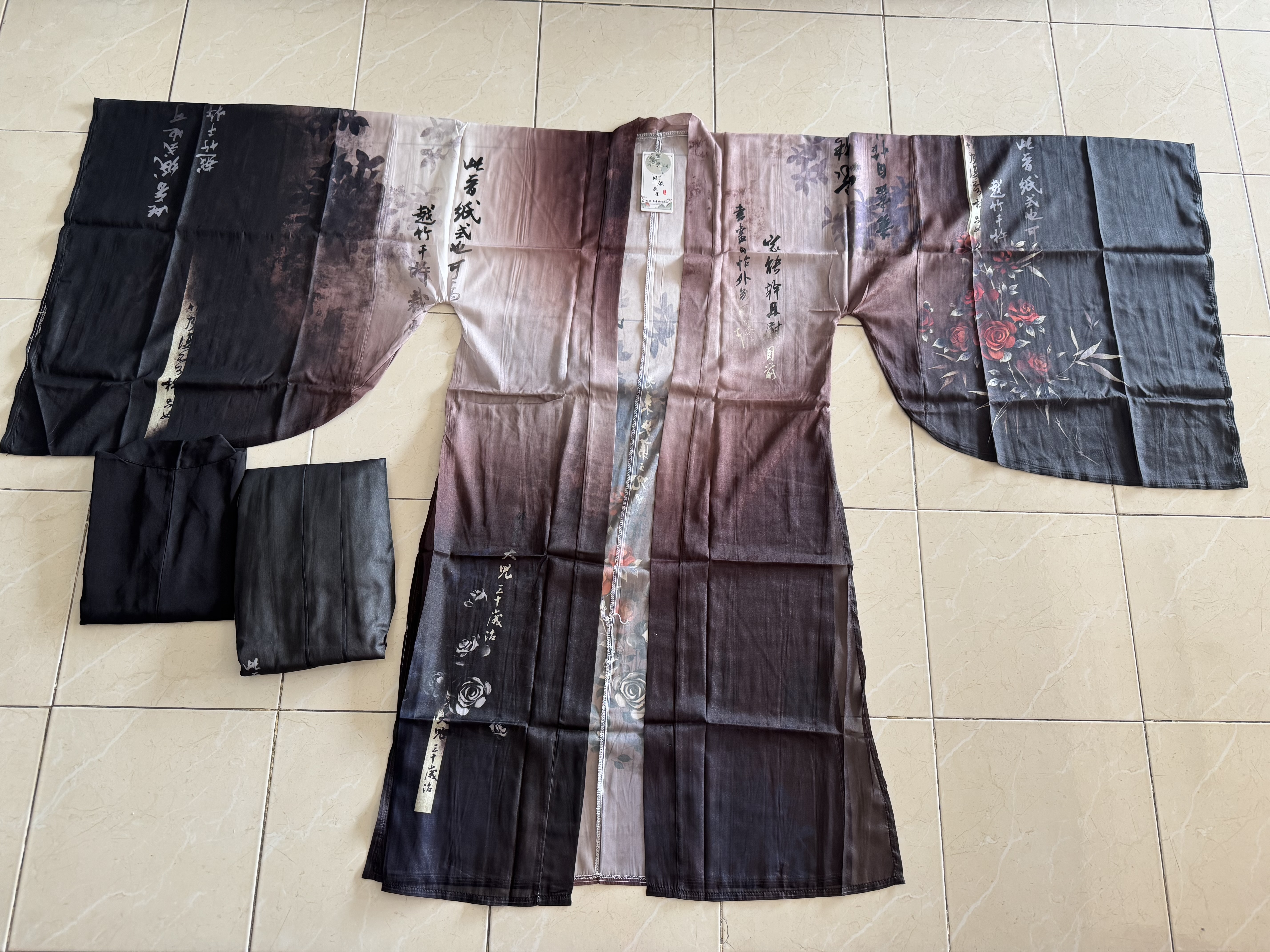 ชุดฮั่นสีดำ+น้ำตาล