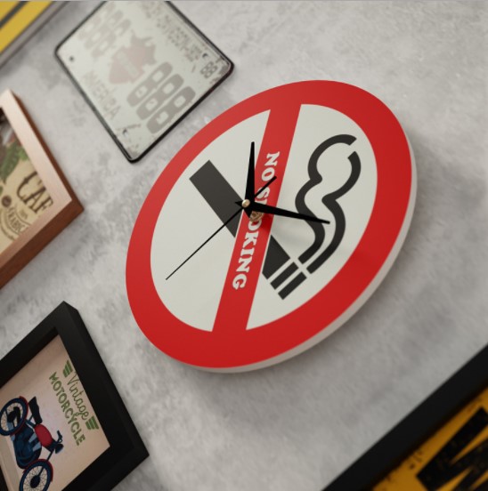 ชุดกรอบรูปติดผนัง Route66 กรอบรูป 9 ชิ้น+งานป้ายตกแต่ง+นาฬิกา พร้อมภาพตามแบบและวัสดุติดตั้ง