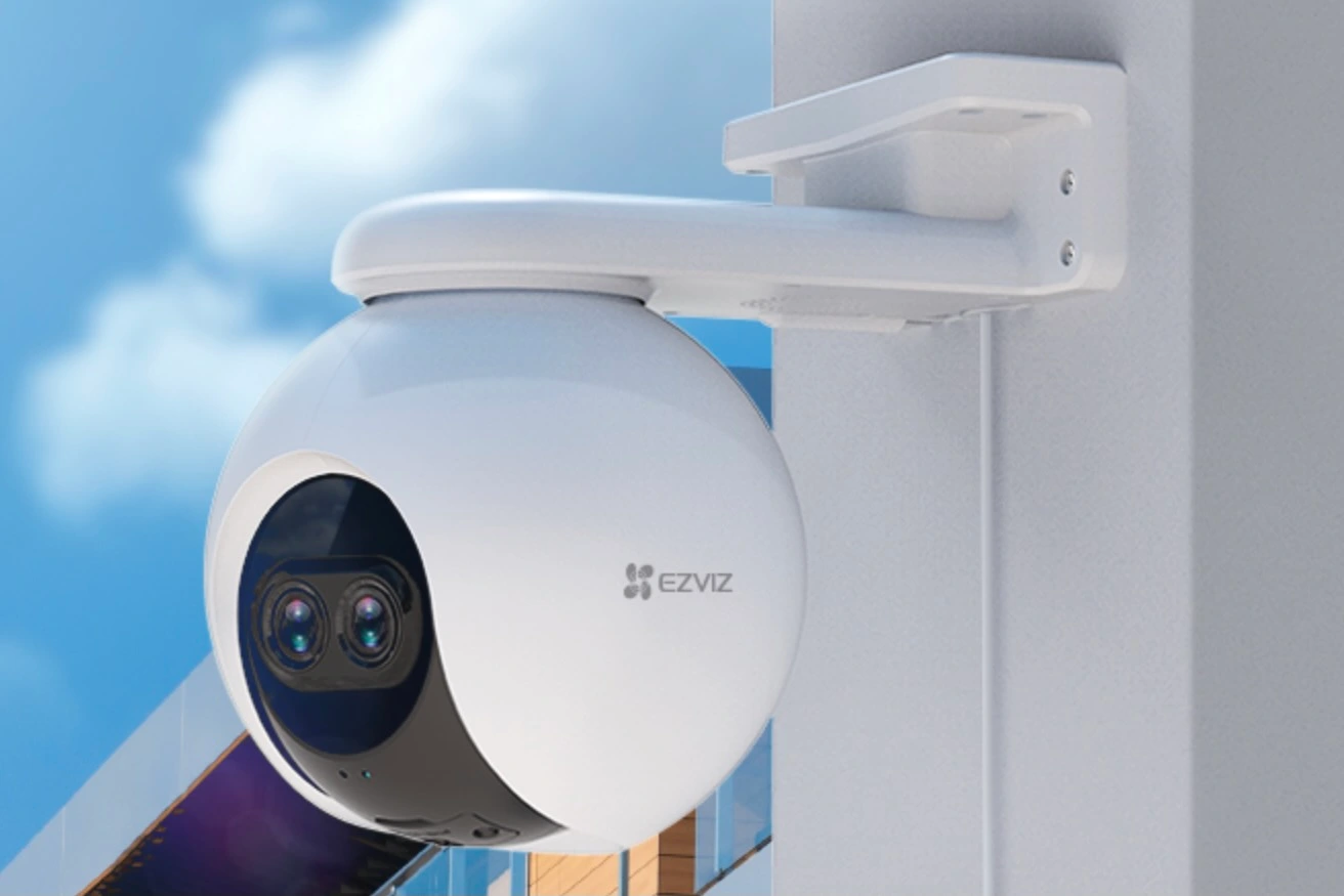 C8PF Ezviz 2MP Dual-Lens PT Wi-Fi Camera H.265 พูดคุยโต้ตอบได้ รองรับ เมมโมรี่การ์ดถึง 512 GB