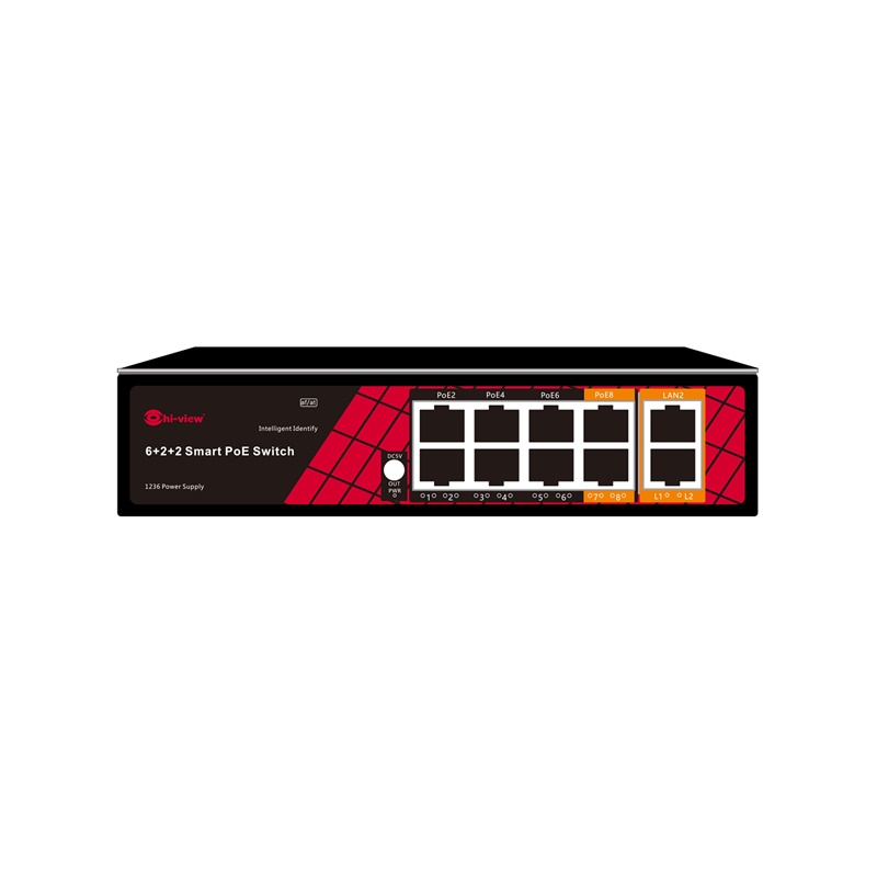 อุปกรณ์เน็ตเวิร์ค (Smart PoE Swich) HG-SW10 4P8