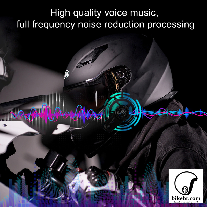 FODSPORTS FX8 AIR บลูทูธติดหมวกกันน็อค Motorcycle Helmet Intercom Bluetooth Headset (แพคคู่)