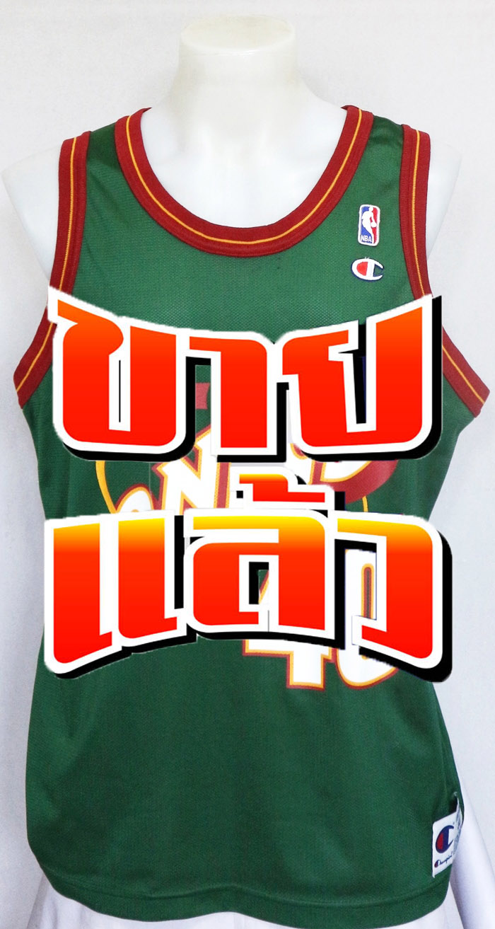 เสื้อบาสเกตบอล NBA Seattle SuperSonics ของ Shawn Kemp