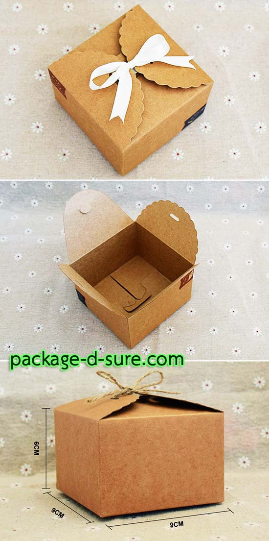 โปรโมชั่น//กล่องสี่เหลี่ยมจัตุรัส เปิดสี่ด้าน 9x9x6 กระดาษแดง ไม่มัน