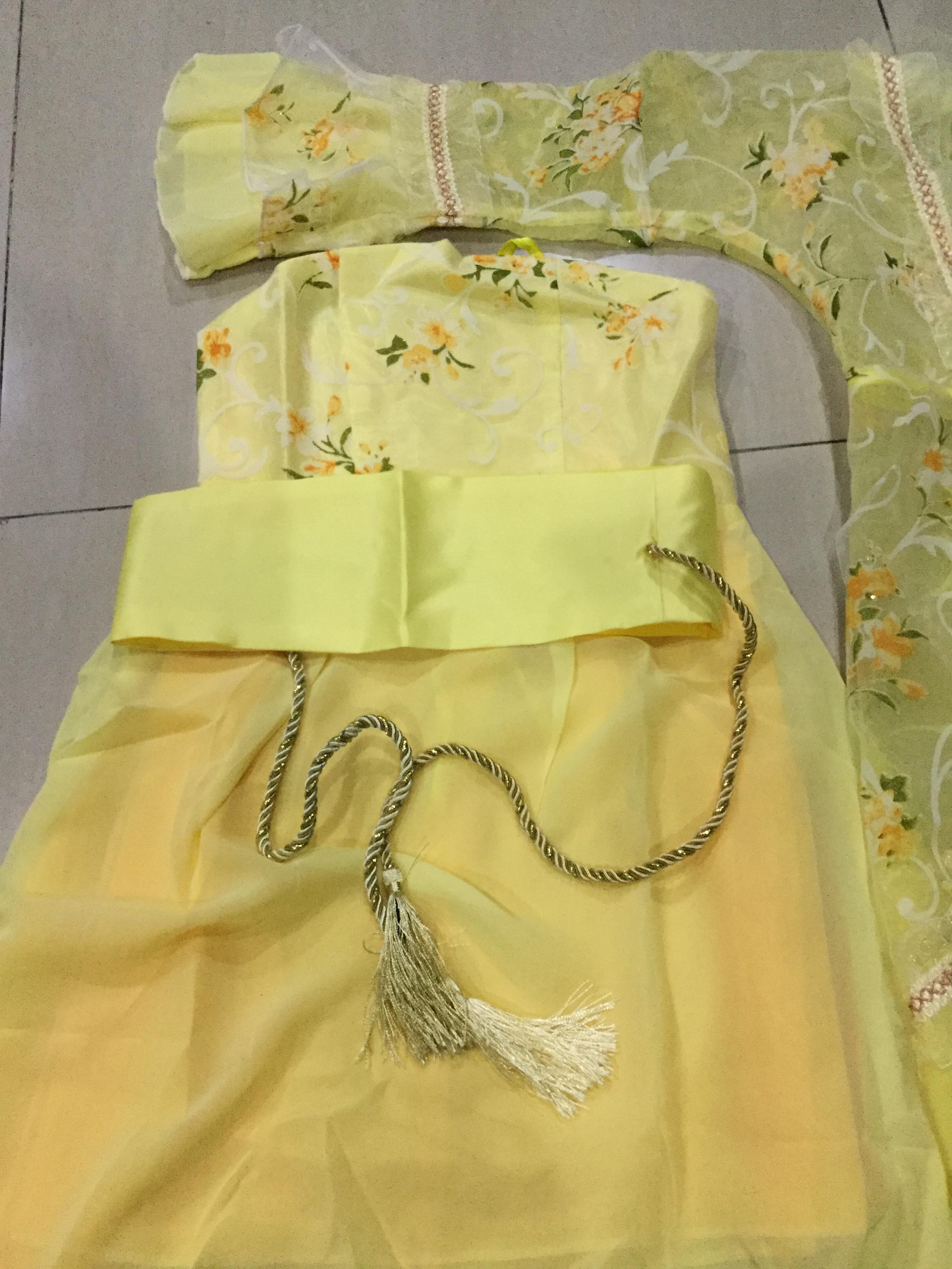 ชุดจีนเด็กฮั่นสีเหลือง รหัส YF79 สินค้าพร้อมส่ง