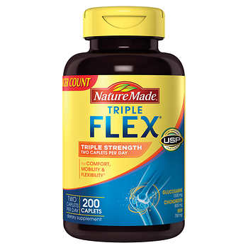 Nature Made TripleFlex Triple Strength 200 เม็ด บำรุงไขข้อ ข้อต่อค่ะ หมดอายุ 07/2026
