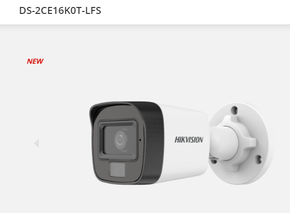 5 MP Ultra Low Light Fixed Mini Bullet Camera Hikvision DS-2CE16K0T-LFS