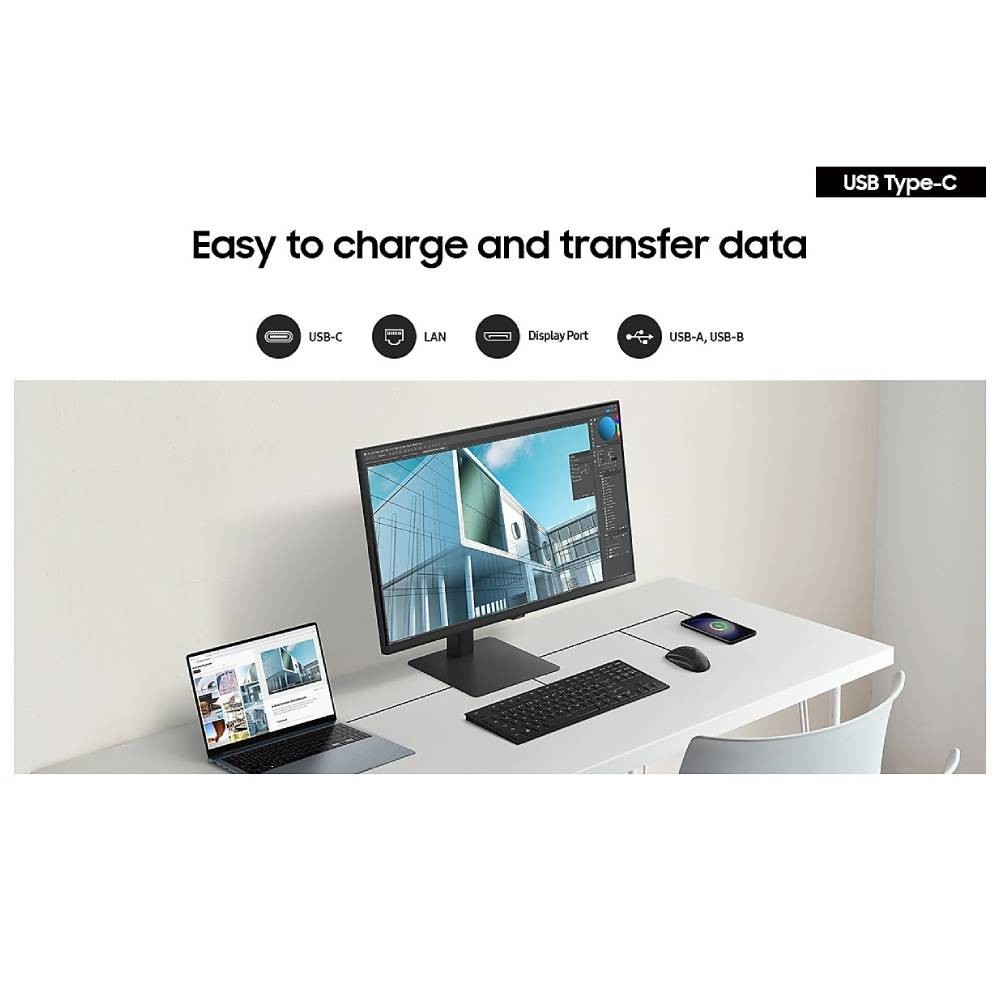 จอมอนิเตอร์ SAMSUNG LS32D800UBEXXT (IPS 60Hz USB-C 90W) แบรนด์: SAMSUNG SKU: 8806095986883