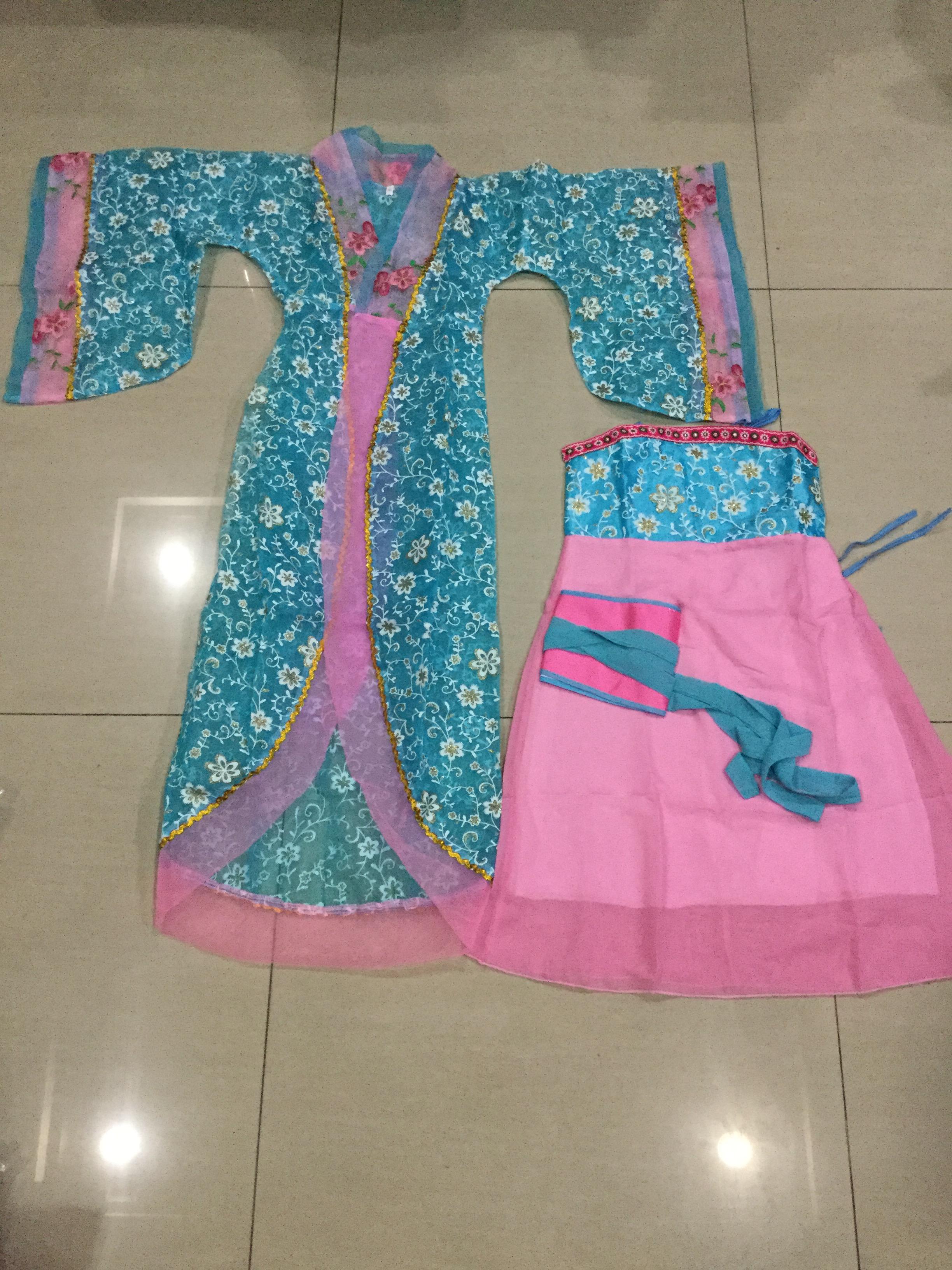 ชุดนางฟ้า เด็ก. สีฟ้า รหัส BL 100 สินค้าพร้อมส่ง