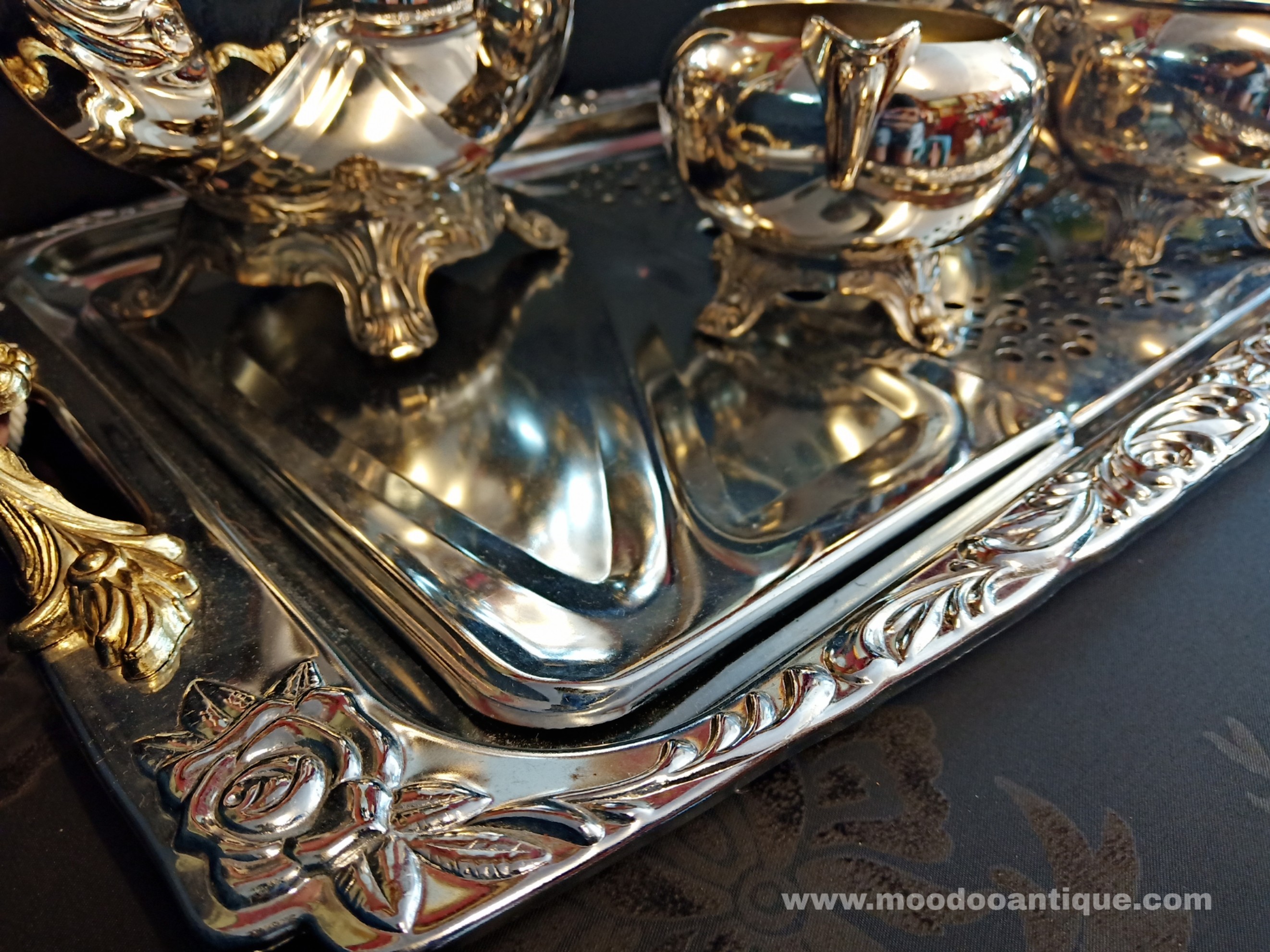 ชุดเครื่องเงิน สำหรับเสริฟน้ำชา FB Rogers Silver Co