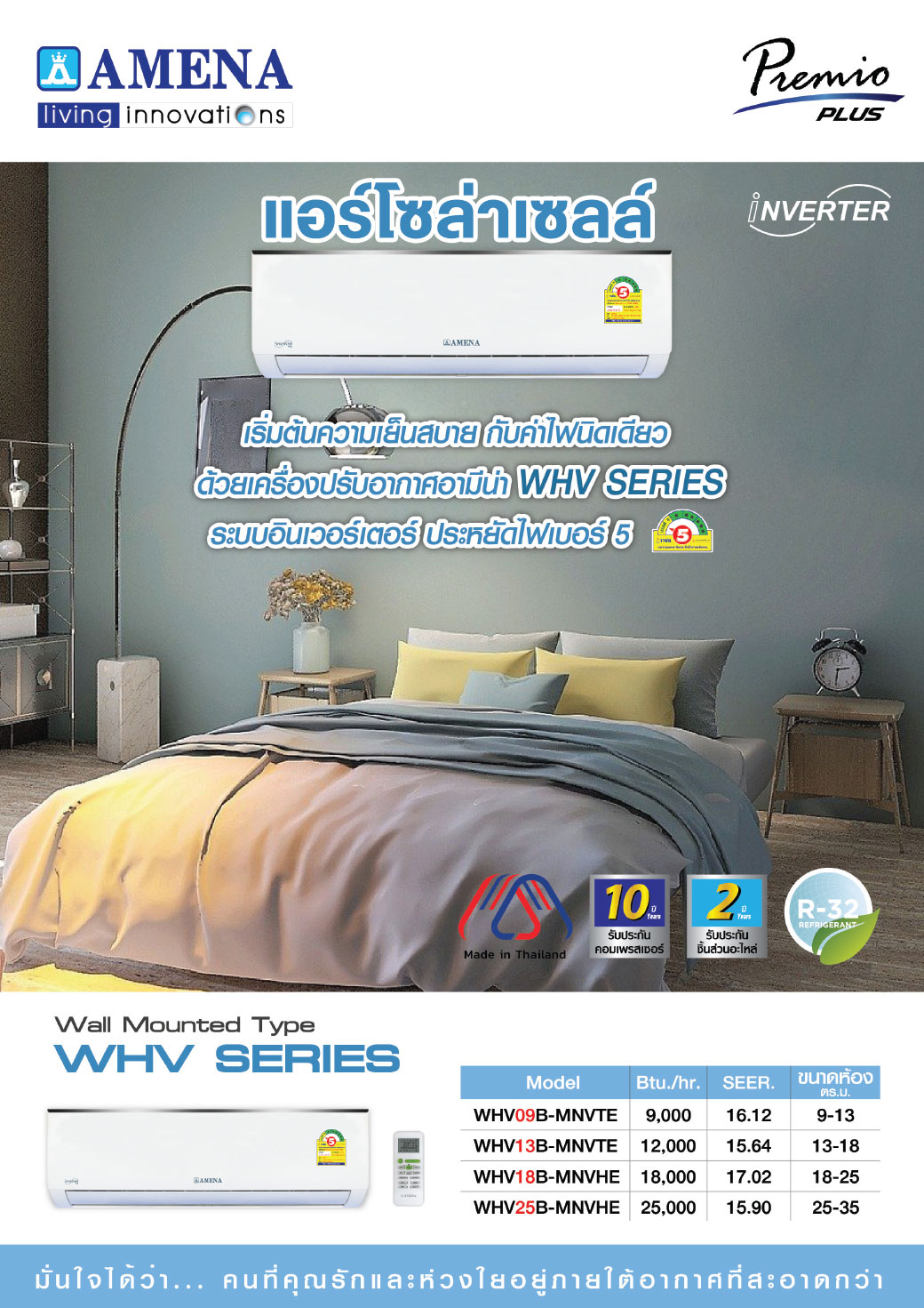 แอร์โซล่าเซลล์ 9,000btu อินเวอร์เตอร์ พร้อมอุปกรณ์ ครบชุด ติดตั้งเองได้ *** ค่าขนส่งเหมา 4 ลัง 1500 บาท *** ราคาไม่รวมแผง กับชุดยึดแผง และค่าบริการติดตั้ง