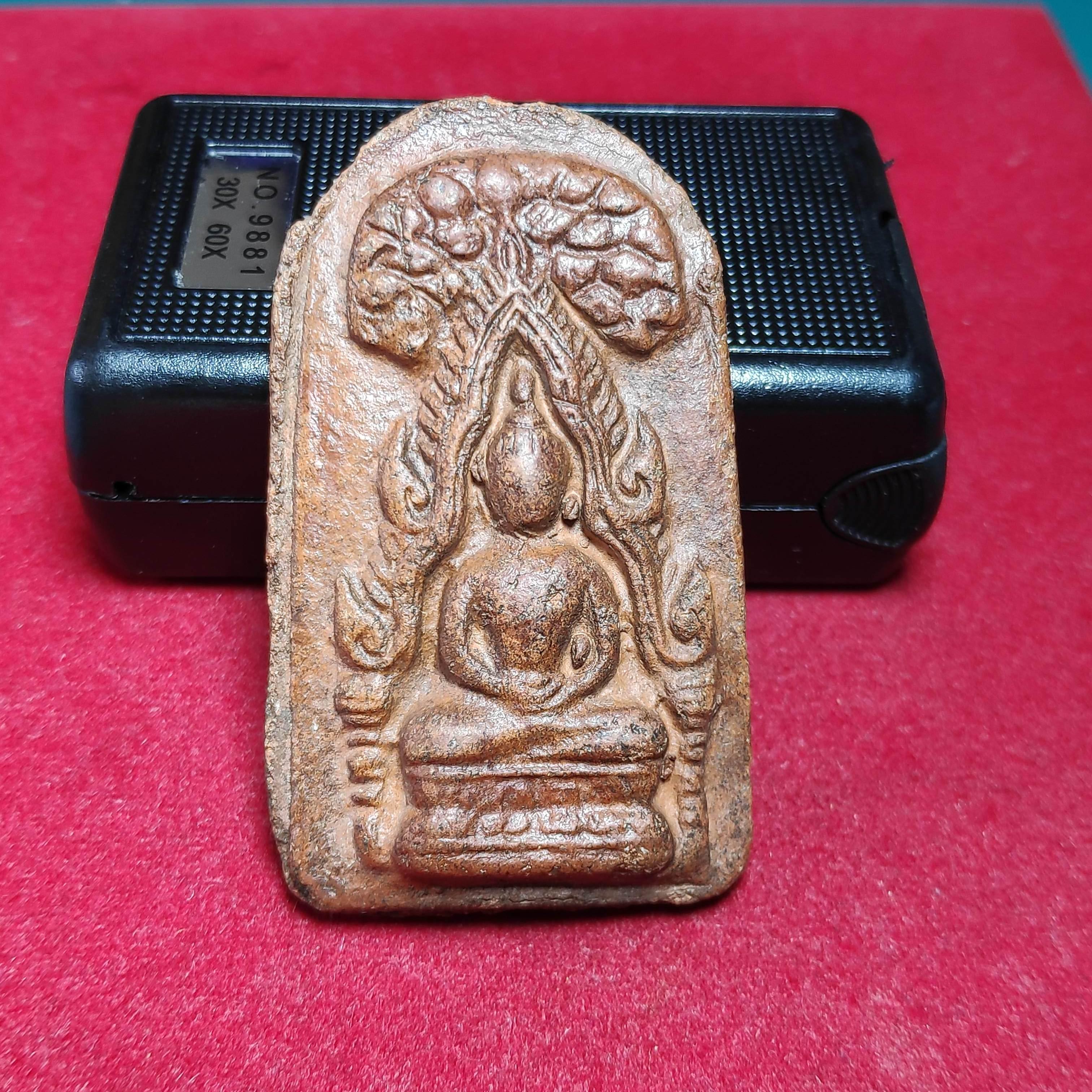 พระซุ้มชินราชปรกโพธิ์กรุท่าเรือเนื้อดิน