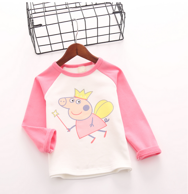 เสื้อยืดเด็กแขนยาว Size 100,110,120,130,140